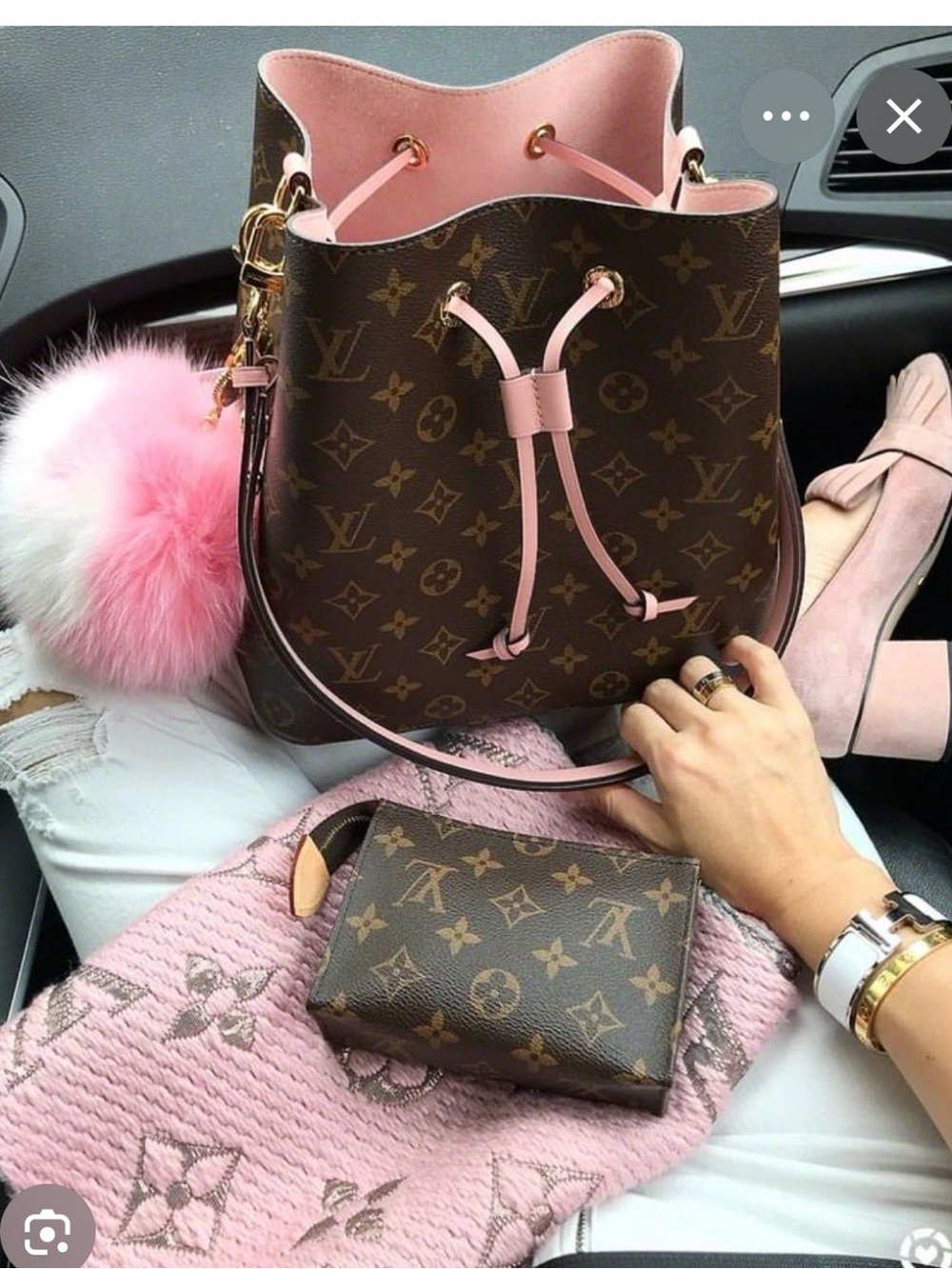 🪷authentic Louis Vuitton neonoe crossbody bag in pink